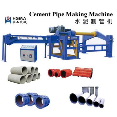 Cement pipe machine